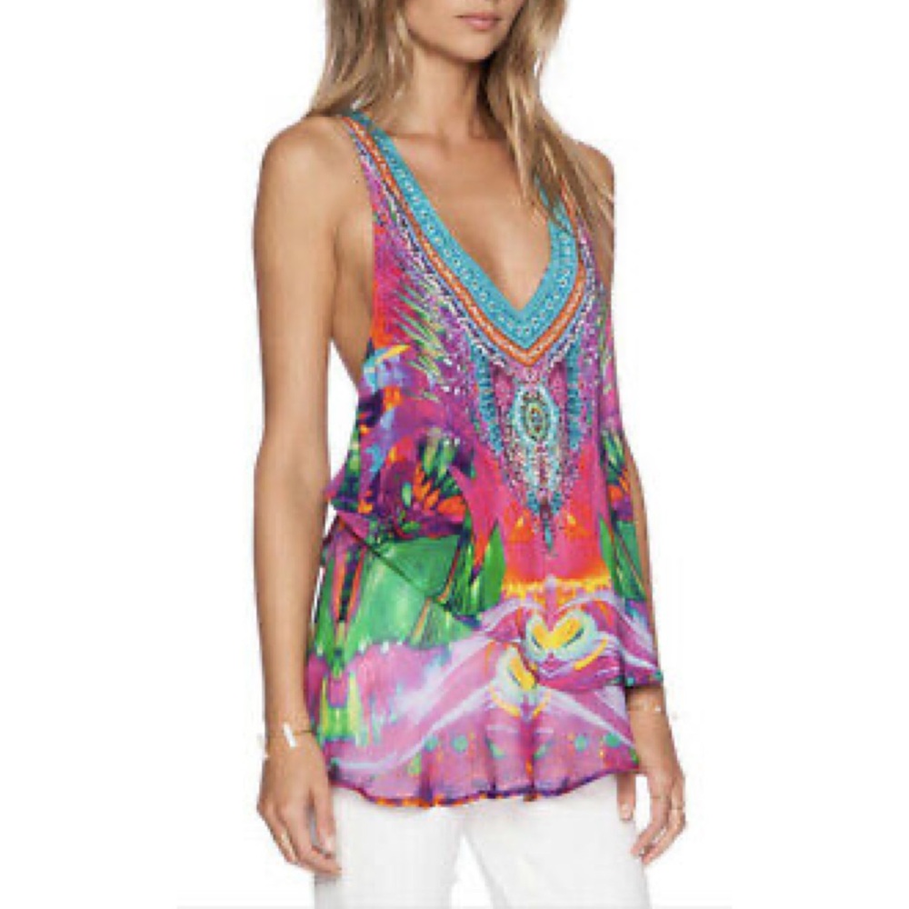 Camilla Franks Colour Weaving V Neck Top